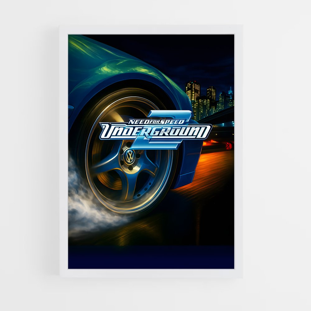 Poster Drift Inferno – affiche Need for speed (vue 3)